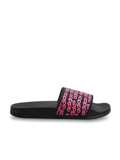 Adidas Women's SPRIGHT Black Slides - View 2