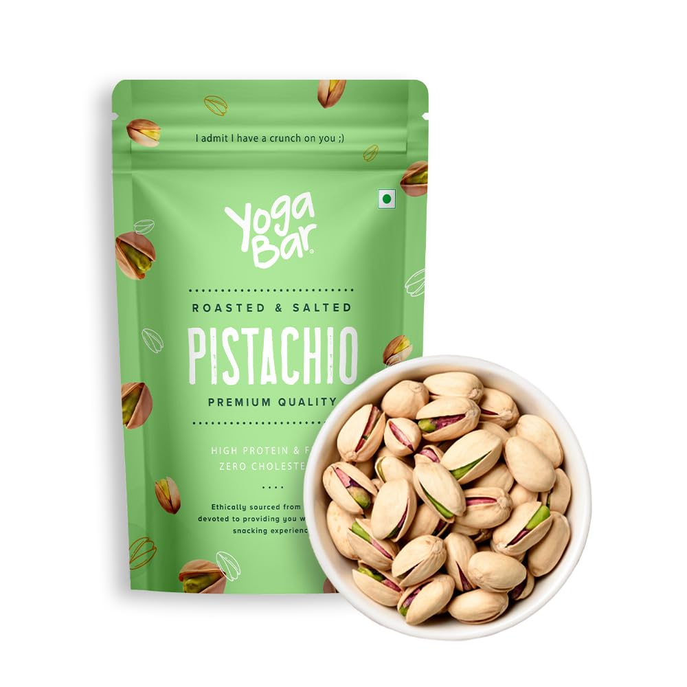 1kg Yogabar Premium Pista Crunchy Pistachios|Tasty & Healthy Nuts Dry Fruits|Rich in Protein, Fibre, Gluten Free & Low Calories|Healthy Snacks|Dry Fruit Gift Pack
